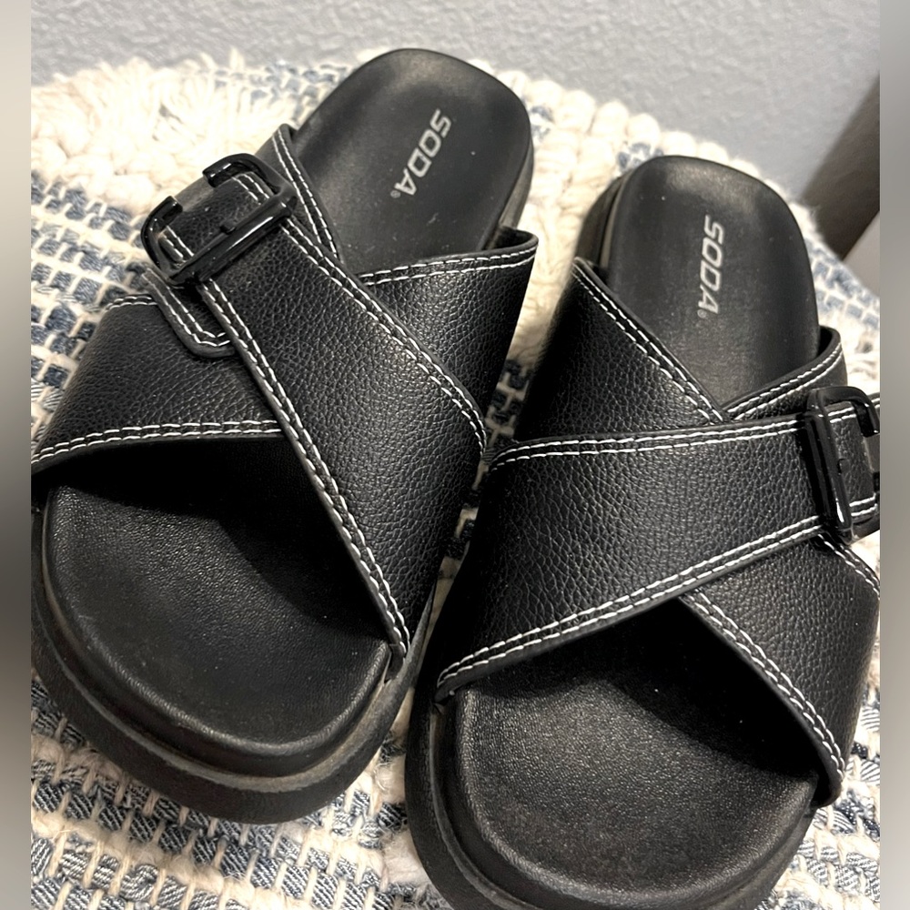 Soda backless sandals